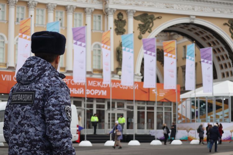 Сотрудники и военнослужащие Росгвардии приняли участие в обеспечении правопорядка во время проведения VIII Санкт-Петербургского международного культурного форума