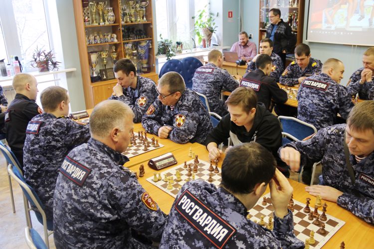 Состоялся чемпионат по шахматам среди сотрудников вневедомственной охраны Санкт-Петербурга и Ленинградской области