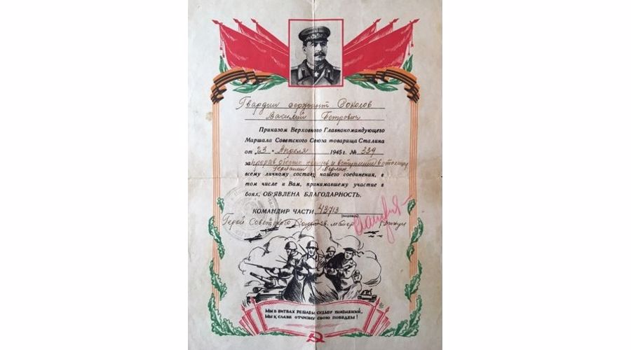 «НАШ БЕССМЕРТНЫЙ ПОЛК». Василий Петрович Соколов