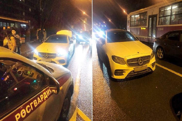В Выборгском районе наряд Росгвардии задержал женщину-водителя, которая сбила пешехода