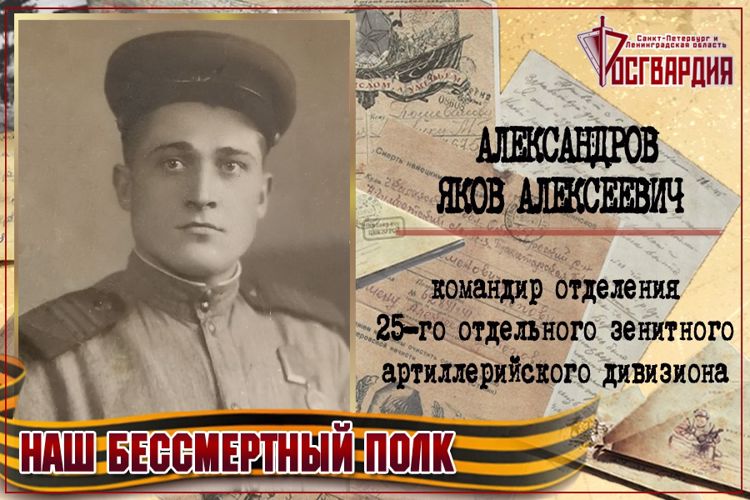«НАШ БЕССМЕРТНЫЙ ПОЛК». ЯКОВ АЛЕКСЕЕВИЧ АЛЕКСАНДРОВ