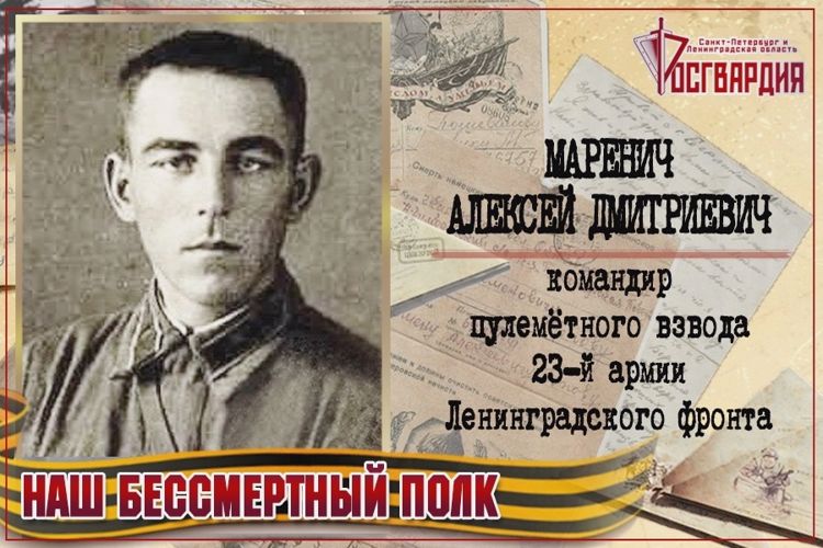 «НАШ БЕССМЕРТНЫЙ ПОЛК». АЛЕКСЕЙ ДМИТРИЕВИЧ МАРЕНИЧ