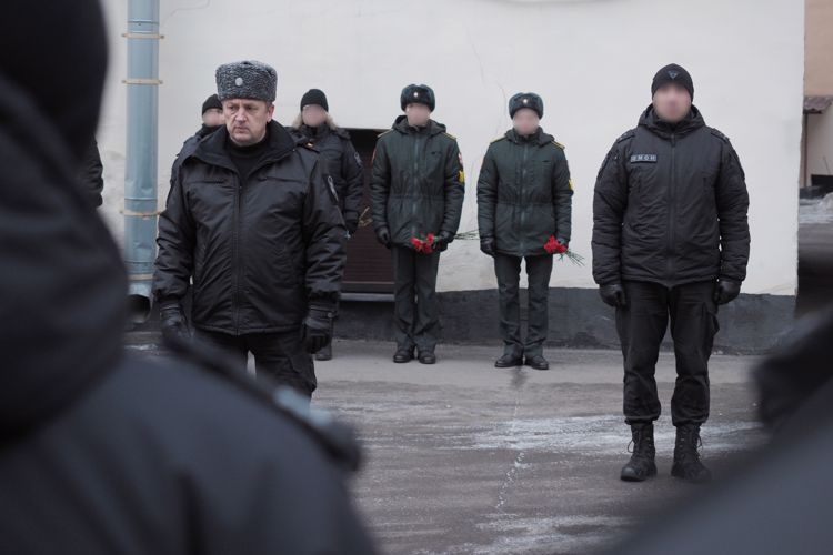 Ветеранов ОМОН «Бастион» Росгвардии поздравили с 75-летием со дня создания оперполка милиции ГУВД Леноблгорисполкомов