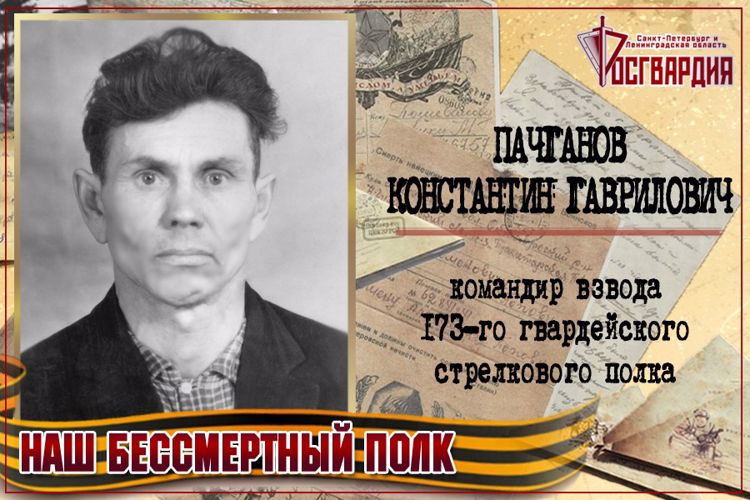 «НАШ БЕССМЕРТНЫЙ ПОЛК». КОНСТАНТИН ГАВРИЛОВИЧ ПАЧГАНОВ