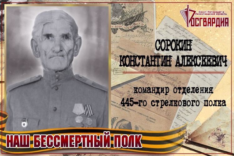 «НАШ БЕССМЕРТНЫЙ ПОЛК». КОНСТАНТИН АЛЕКСЕЕВИЧ СОРОКИН