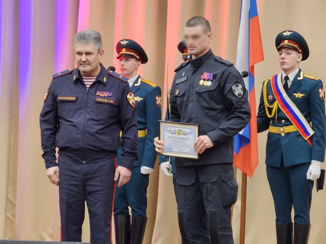 Петербургский СОБР «Гранит» Росгвардии поздравили с 30-летием со дня образования