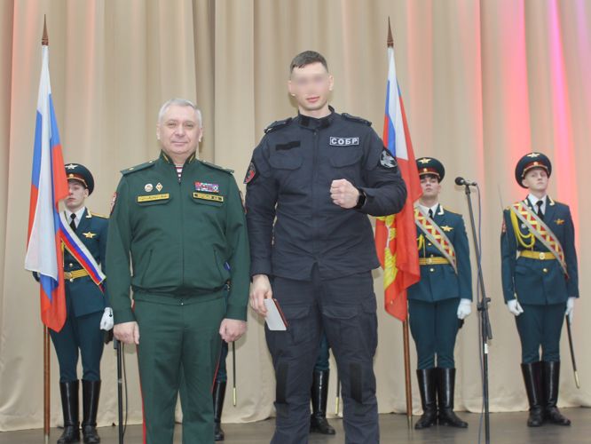 Петербургский СОБР «Гранит» Росгвардии поздравили с 30-летием со дня образования