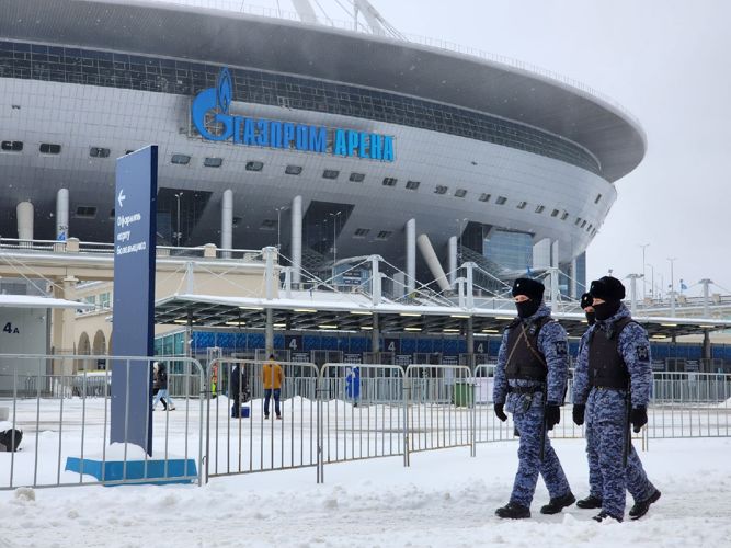 Подразделения Росгвардии приняли участие в обеспечении правопорядка во время футбольного матча «Зенит - Химки»