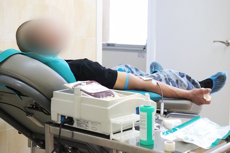 Сотрудники ОМОН «Бастион» Росгвардии сдали кровь для пациентов онкологического центра