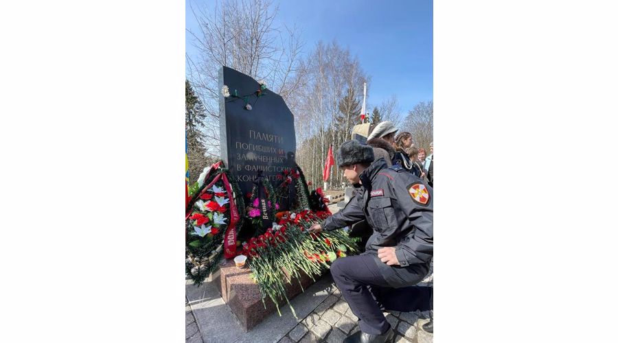 В Санкт-Петербурге и Ленобласти сотрудники вневедомственной охраны почтили память узников фашистских концлагерей