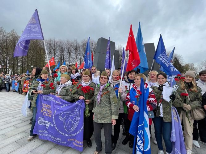 Во Всеволожске сотрудники Росгвардии приняли участие в открытии «Вахты памяти-2023»