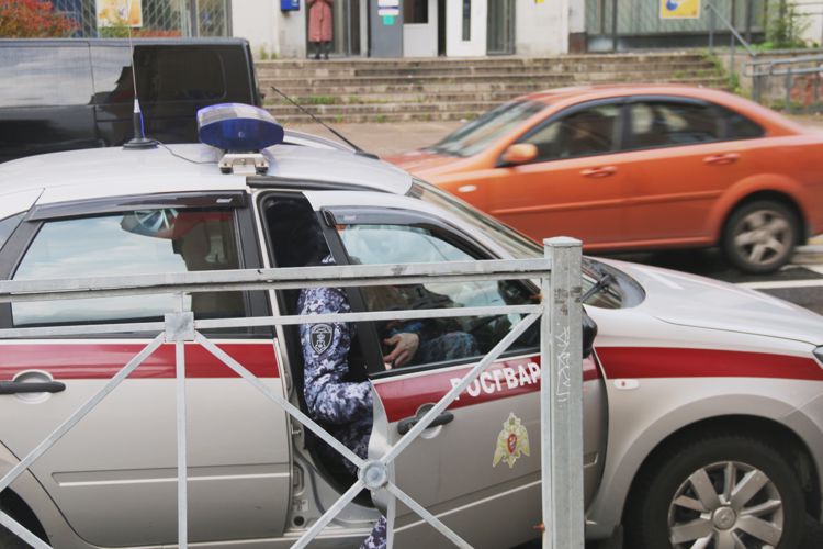 В Купчино сотрудники Росгвардии задержали двух правонарушителей, ограбивших посетителя бара