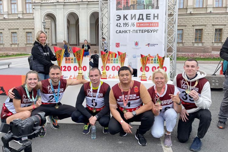Петербургские росгвардейцы приняли участие в забеге «Экиден»