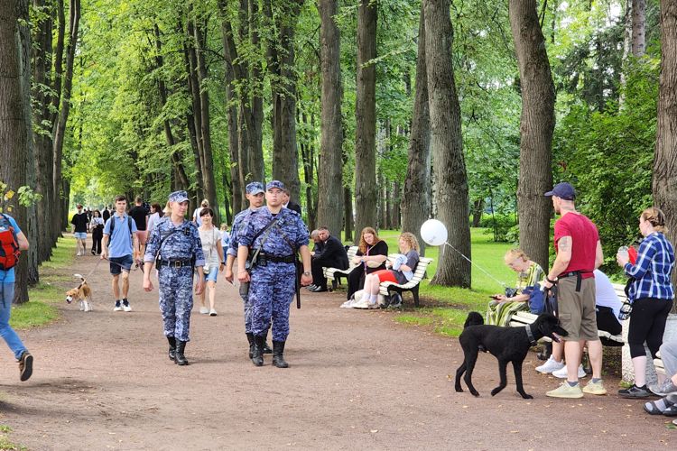 Сотрудники и военнослужащие ГУ Росгвардии приняли участие в обеспечении правопорядка во время футбольного матча "Зенит" - "Факел"