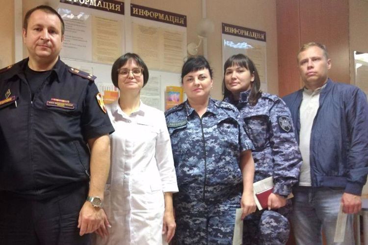 Сотрудники вневедомственной охраны Выборгского района сдали кровь для пациентов петербургских больниц