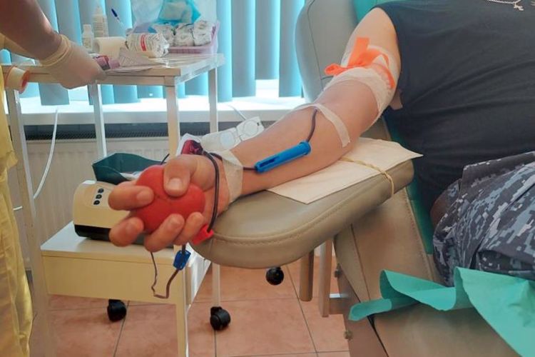 Сотрудники вневедомственной охраны Выборгского района сдали кровь для пациентов петербургских больниц