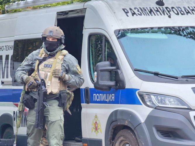 Подразделения Росгвардии приняли участие в совместных учениях силовых ведомств и экстренных служб, прошедших в Ленинградской области