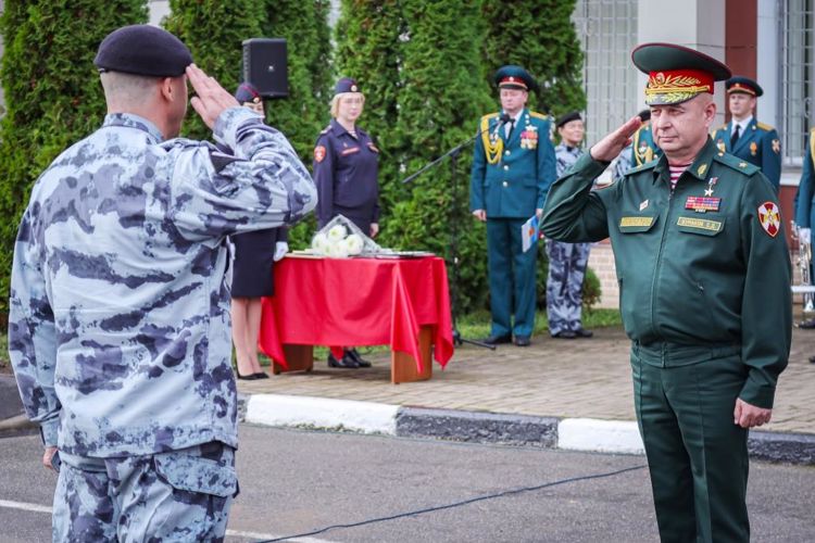 В ОМОН "Бастион" торжественно открыт мемориал, посвященный погибшим бойцам спецподразделений Росгвардии