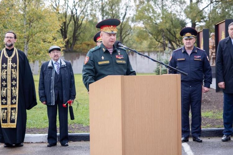 В ОМОН "Бастион" торжественно открыт мемориал, посвященный погибшим бойцам спецподразделений Росгвардии