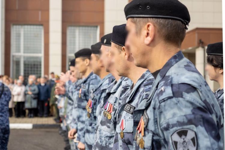 В ОМОН "Бастион" торжественно открыт мемориал, посвященный погибшим бойцам спецподразделений Росгвардии