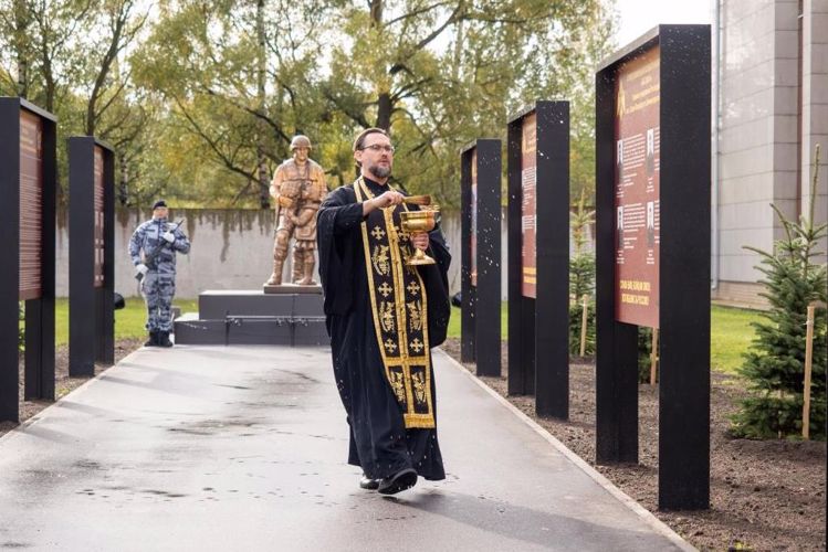 В ОМОН "Бастион" торжественно открыт мемориал, посвященный погибшим бойцам спецподразделений Росгвардии