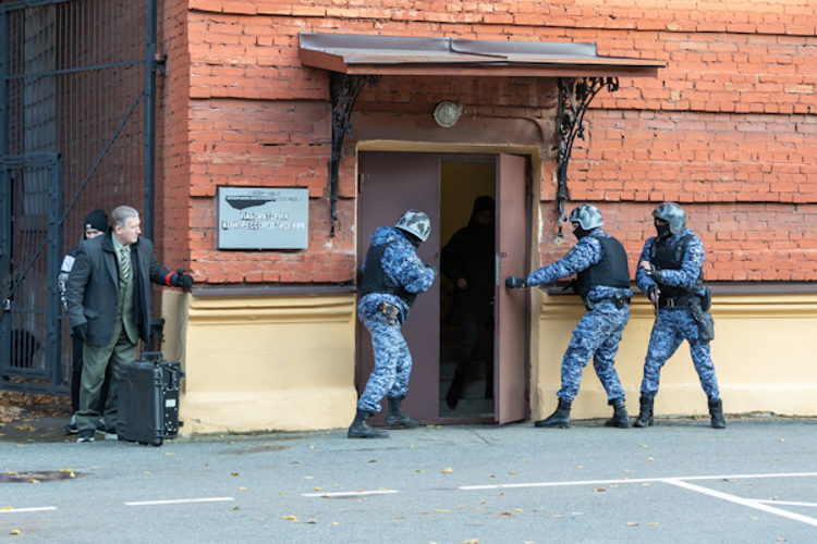 Сотрудники Росгвардии приняли участие в межведомственных учениях на территории Политехнического университета