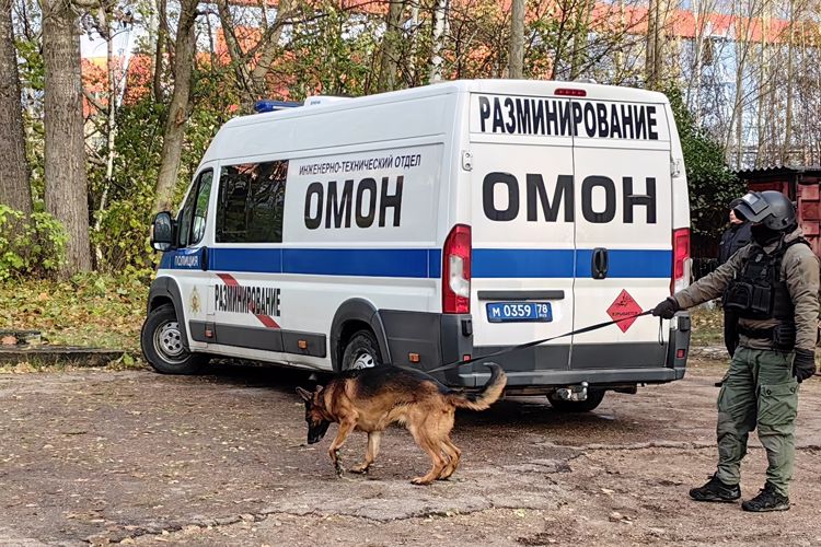 Взрывотехники ОМОН Росгвардии обследовали несколько подозрительных предметов, обнаруженных на территории Петербурга