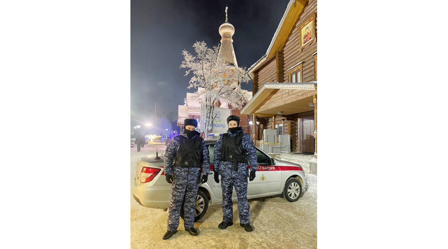 В Рождество сотрудники Росгвардии обеспечили правопорядок на территории Санкт-Петербурга и Ленинградской области