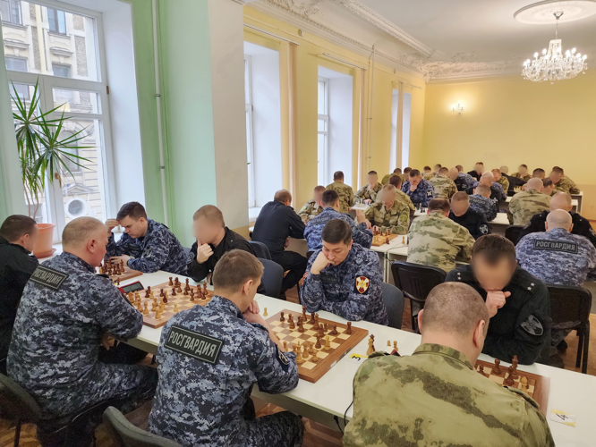 Команда ГУ Росгвардии стала победителем чемпионата Северо-Западного округа ВНГ России по шахматам
