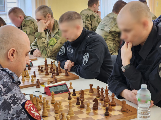 Команда ГУ Росгвардии стала победителем чемпионата Северо-Западного округа ВНГ России по шахматам