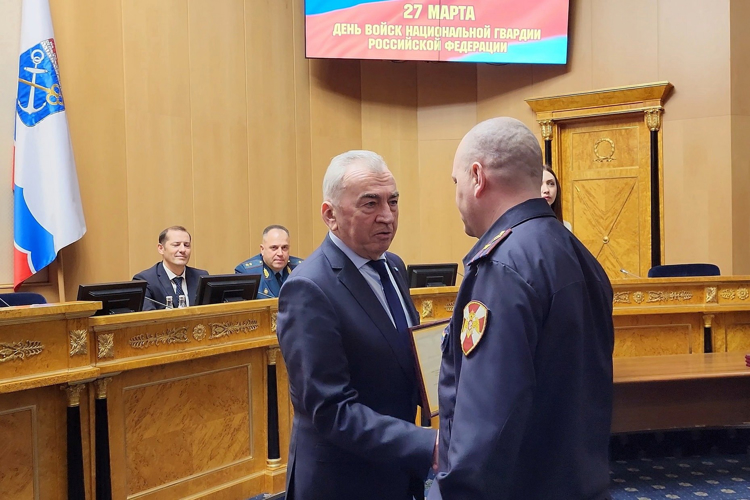 В преддверии Дня войск национальной гвардии Российской Федерации состоялся торжественный прием губернатора Ленинградской области