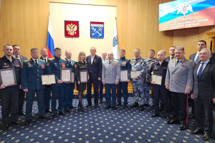 В преддверии Дня войск национальной гвардии Российской Федерации состоялся торжественный прием губернатора Ленинградской области
