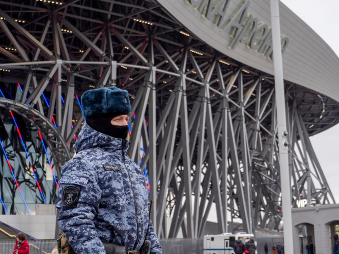 Сотрудники Росгвардии обеспечили правопорядок при проведении хоккейного матча