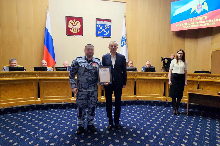 В преддверии Дня войск национальной гвардии Российской Федерации состоялся торжественный прием губернатора Ленинградской области