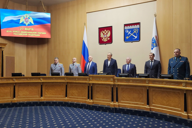 В преддверии Дня войск национальной гвардии Российской Федерации состоялся торжественный прием губернатора Ленинградской области