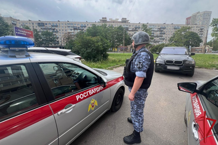В Колпино сотрудники Росгвардии задержали вооруженного ножом мужчину