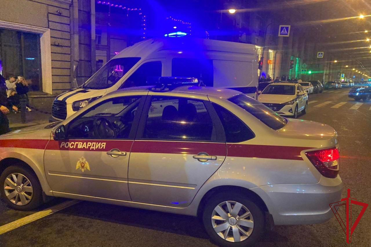 В  центре Петербурга сотрудники Росгвардии задержали четверых граждан за нарушение общественного порядка