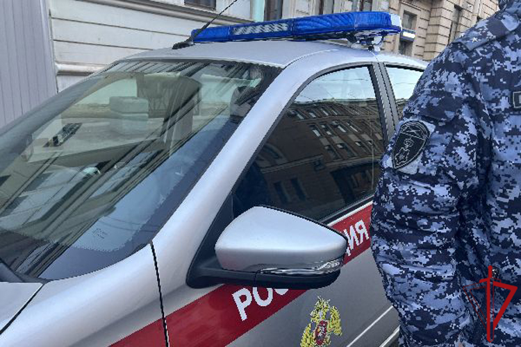 В Центральном районе сотрудники вневедомственной охраны задержали хулигана, наносившего граффити на стену дома
