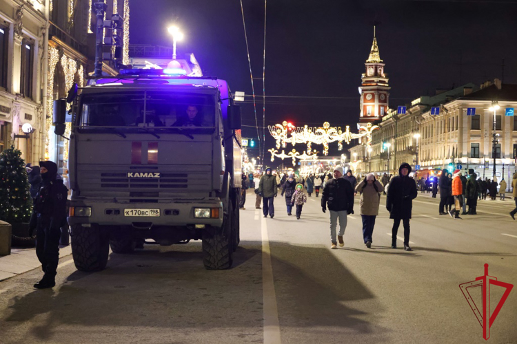 Подразделения Росгвардии обеспечили правопорядок в новогоднюю ночь