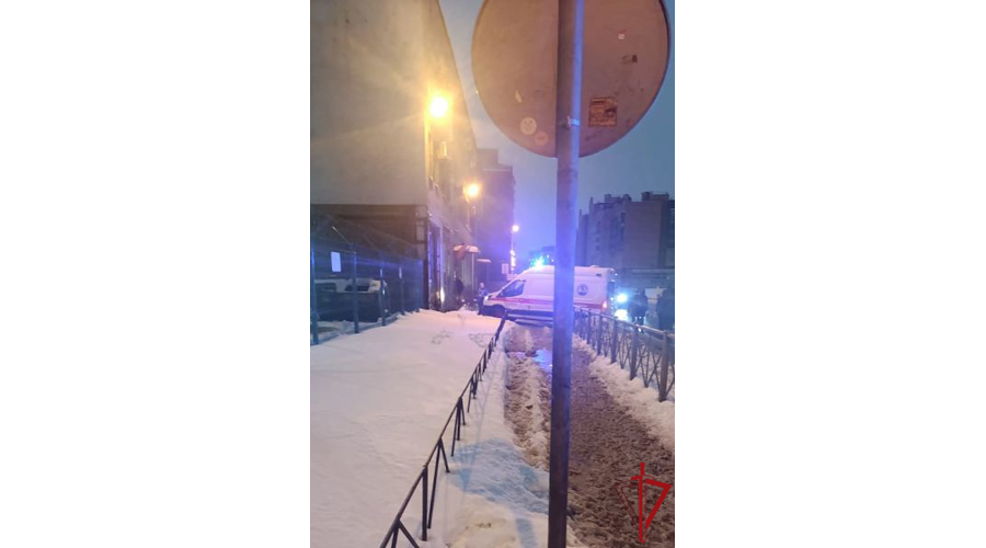 В Адмиралтейском районе сотрудники Росгвардии пришли на помощь учащемуся колледжа, пострадавшему от падения льда с крыши