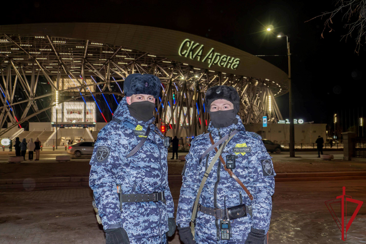 Подразделения Росгвардии обеспечили правопорядок при проведении хоккейного матча «СКА» - «Локомотив»