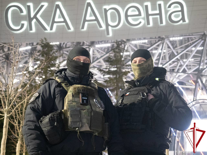 В Петербурге подразделения Росгвардии обеспечили правопорядок при проведении хоккейного матча «СКА» - «Спартак»