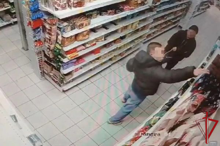 В Колпино сотрудники Росгвардии задержали правонарушителей, повредивших имущество магазина