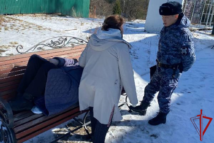 В Ленобласти росгвардейцы пришли на помощь 85-летней женщине, упавшей в обморок у церкви в Вербное воскресенье