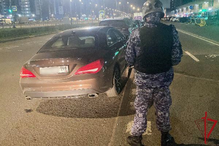 В Приморском районе наряд Росгвардии задержал нетрезвую женщину-водителя, грубо нарушившую правила дорожного движения