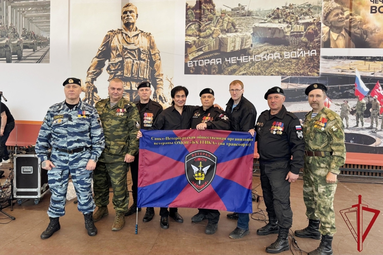 В Ленинградской области представители ОМОН «Балтика» Росгвардии приняли участие в патриотическом фестивале