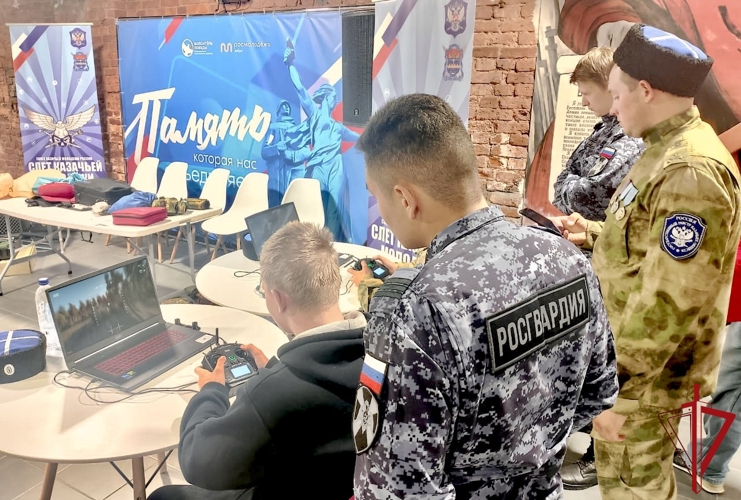 Петербургские росгвардейцы приняли участие в проведении слета казачьей молодежи Северо-Западного казачьего войска