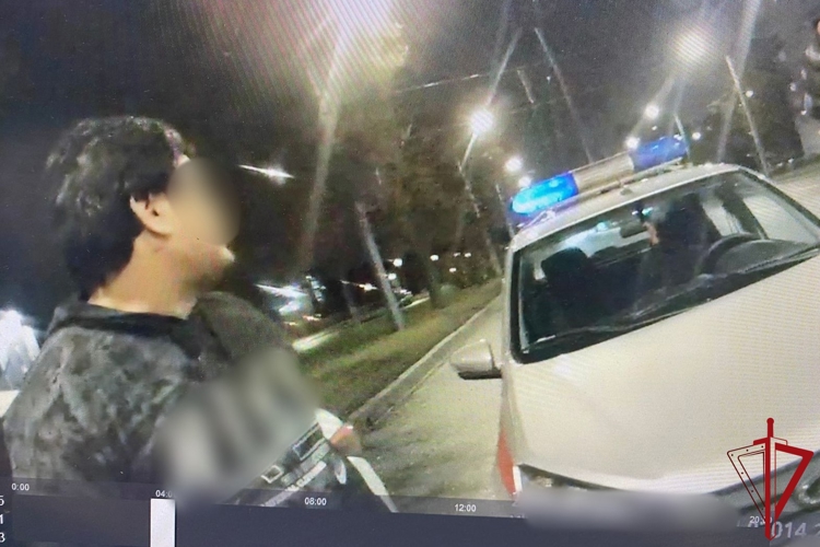 В Кировском районе росгвардейцы задержали водителя иномарки, подозреваемого в совершении правонарушения в отношении несовершеннолетних
