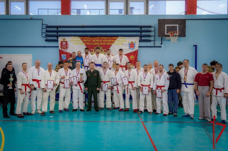 Команда ГУ Росгвардии вошла в число победителей чемпионата Северо-Западного округа ВНГ РФ по рукопашному бою