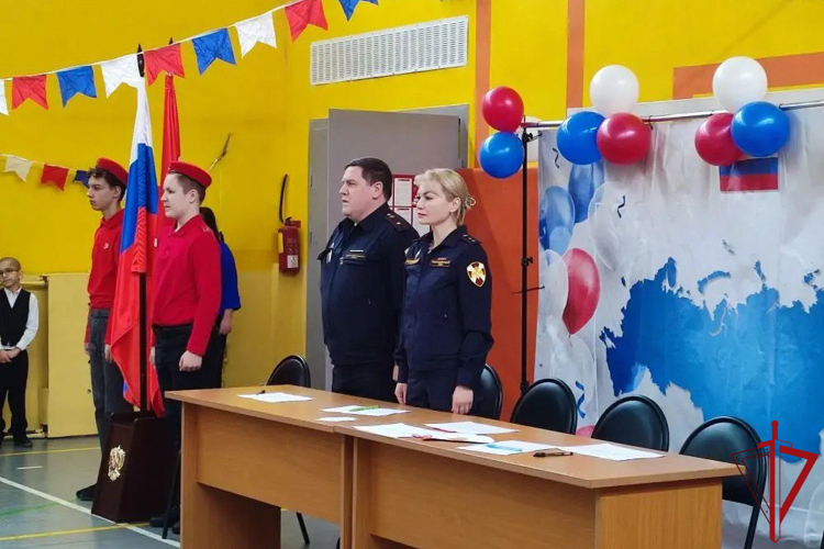 Представители Росгвардии приняли участие в мероприятии, посвященном Дню защитника Отечества